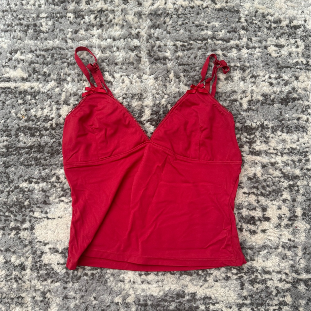 PacSun Red Strapless Top